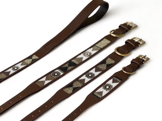 Pack correa y collar Massai